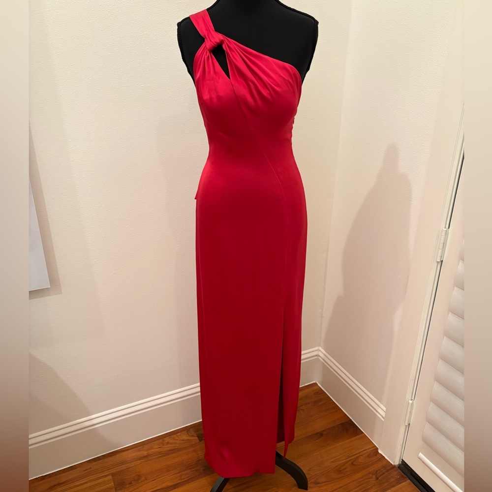 Sexy Asymmetrical Backless Red Dress